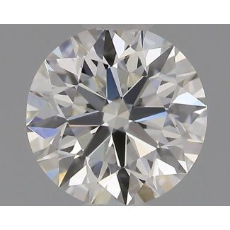 0.5 Carat Round H VS1 EX GIA Natural Diamond