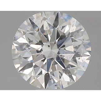 0.5 Carat Round F SI2 EX GIA Natural Diamond