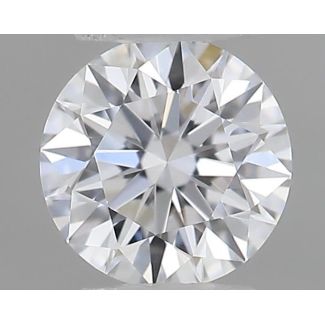 0.18 Carat Round D VVS1 EX GIA Natural Diamond