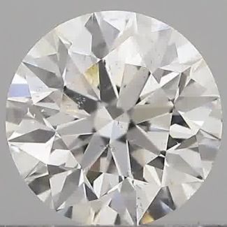 0.50 Carat Round F SI1 EX GIA Natural Diamond