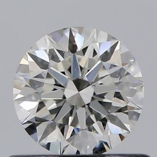 0.51 Carat Round H VS1 EX GIA Natural Diamond