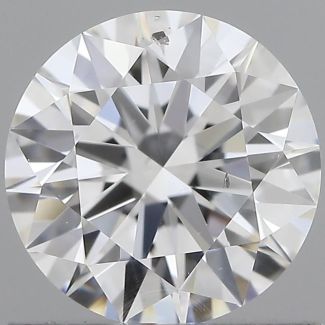 0.80 Carat Round D SI1 EX GIA Natural Diamond