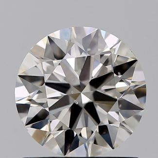 0.90 Carat Round I SI1 VG EX GIA Natural Diamond