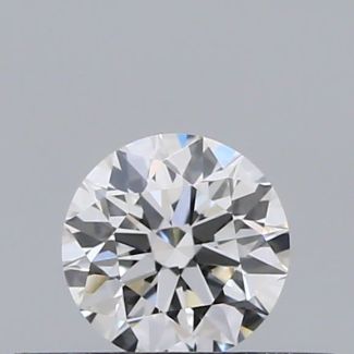 0.21 Carat Round F VVS2 EX GIA Natural Diamond