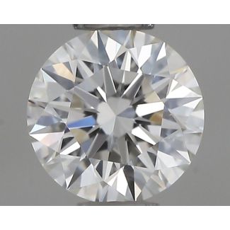 0.34 Carat Round H VVS2 EX GIA Natural Diamond