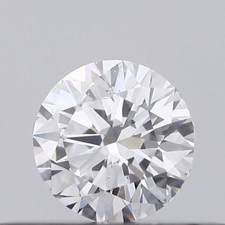 0.23 Carat Round D SI1 EX VG GIA Natural Diamond