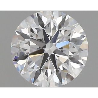 0.5 Carat Round D VVS2 EX GD GIA Natural Diamond