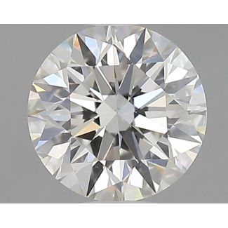 0.52 Carat Round F VS1 EX GIA Natural Diamond