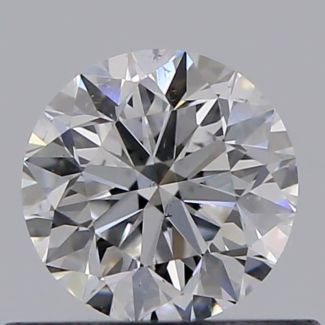 0.46 Carat Round D VS2 VG EX GIA Natural Diamond