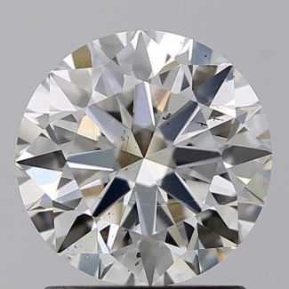 1.33 Carat Round H SI1 EX GIA Natural Diamond