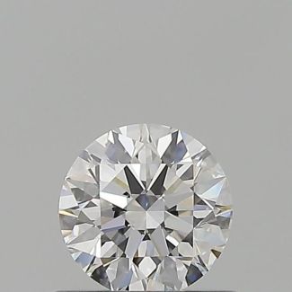 0.51 Carat Round E VVS1 EX GIA Natural Diamond