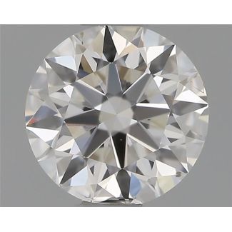 0.51 Carat Round G SI1 VG EX GIA Natural Diamond