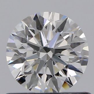 0.56 Carat Round E VS2 EX GIA Natural Diamond