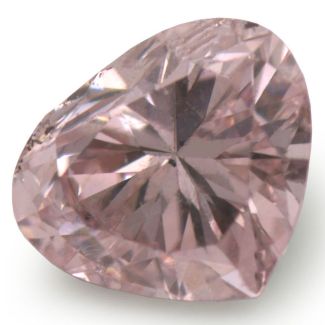 0.31 Carat Heart Fancy Brownish Pink I2 - GD GIA Natural Diamond