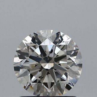 1.00 Carat Round J SI2 EX VG GIA Natural Diamond