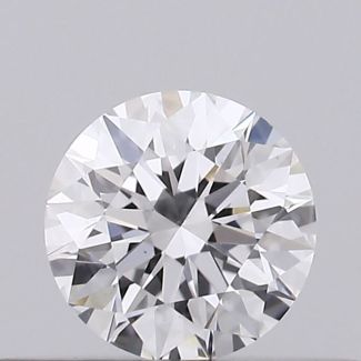 0.22 Carat Round D VS2 EX GIA Natural Diamond