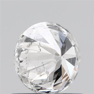 0.53 Carat Round E I2 VG EX GIA Natural Diamond