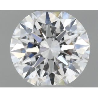 0.54 Carat Round E VS2 EX GIA Natural Diamond