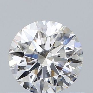 0.62 Carat Round H VVS2 EX GIA Natural Diamond