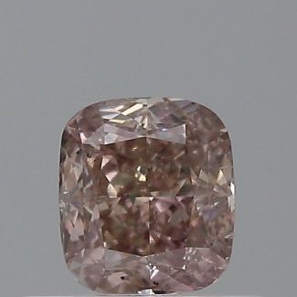 0.51 Carat Cushion Modified Fancy Pinkish Brown SI2 - EX VG GIA Natural Diamond