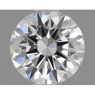 0.4 Carat Round D VVS1 EX GIA Natural Diamond