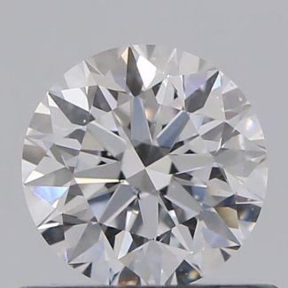 0.53 Carat Round D VS2 EX GIA Natural Diamond