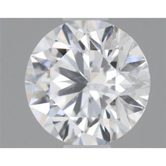 0.52 Carat Round F SI1 EX GIA Natural Diamond