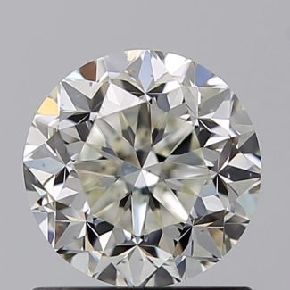 1.02 Carat Round J VS1 F EX GIA Natural Diamond