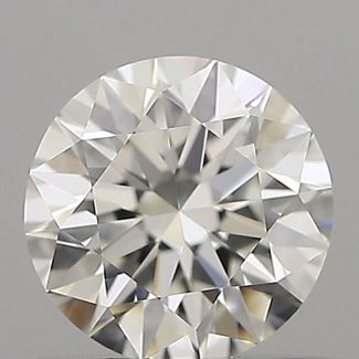 0.51 Carat Round H VVS1 EX GIA Natural Diamond