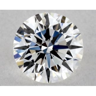 0.34 Carat Round F VVS2 EX GIA Natural Diamond