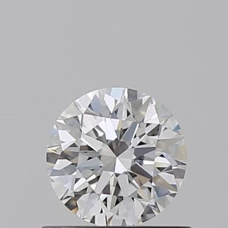 0.64 Carat Round D VVS2 EX GIA Natural Diamond