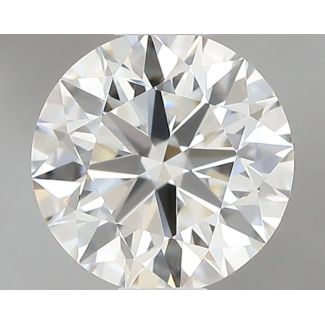 0.51 Carat Round H VVS1 EX GIA Natural Diamond