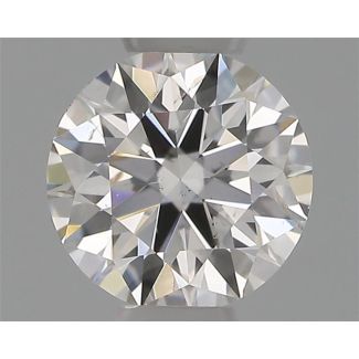 0.30 Carat Round G SI2 EX IGI Natural Diamond