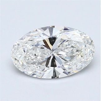 0.9 Carat Oval F SI2 - EX GIA Natural Diamond