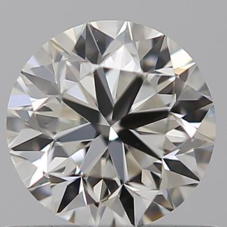 0.61 Carat Round H VS2 VG EX GIA Natural Diamond