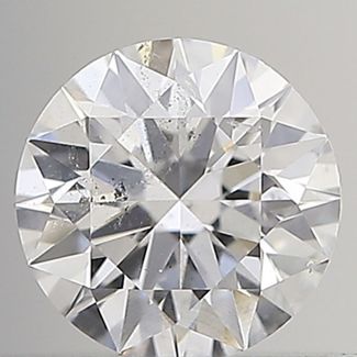 0.40 Carat Round D SI2 EX GIA Natural Diamond