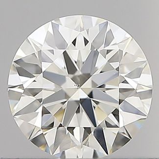 0.55 Carat Round H VS2 EX IGI Natural Diamond