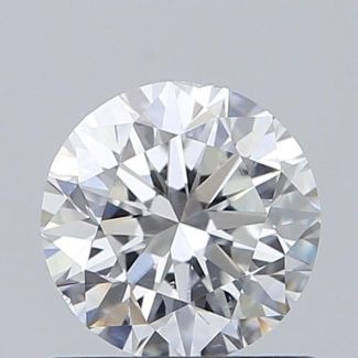 0.70 Carat Round F SI1 VG EX GIA Natural Diamond