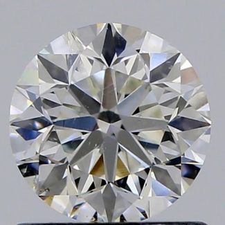 0.80 Carat Round I SI2 VG EX GIA Natural Diamond