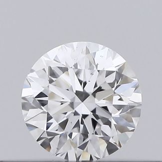 0.18 Carat Round D VS2 VG EX GIA Natural Diamond