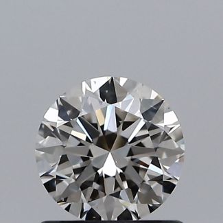 0.70 Carat Round H SI1 EX VG GIA Natural Diamond