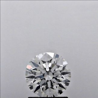 0.37 Carat Round F VVS2 EX GIA Natural Diamond