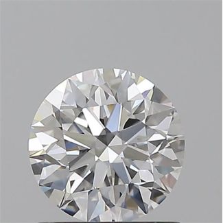 1.00 Carat Round D VVS2 EX GIA Natural Diamond