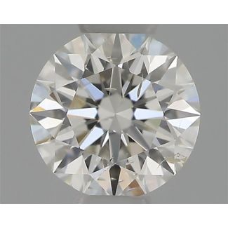 0.31 Carat Round H SI2 EX GIA Natural Diamond