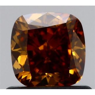 0.78 Carat Cushion Modified Fancy Deep Brown SI2 - VG GIA Natural Diamond