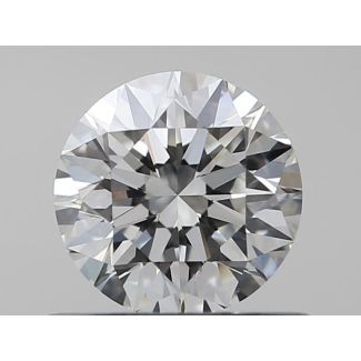 0.5 Carat Round I VVS2 EX GIA Natural Diamond