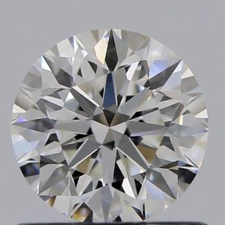 0.70 Carat Round F VVS2 EX GIA Natural Diamond