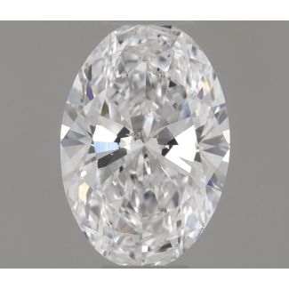 0.26 Carat Oval D SI1 - VG NONE Natural Diamond