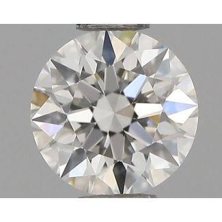 0.44 Carat Round H VVS1 EX GIA Natural Diamond