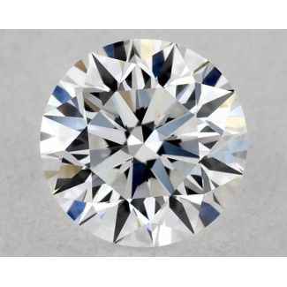 0.34 Carat Round F VVS2 EX GIA Natural Diamond